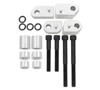 Montesy Juego de extensión de estribo que mejora la comodidad, posición extendida hacia afuera para una posición óptima de las piernas en bicicletas y tablas de motocicleta