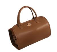 Montesy Neceser impermeable de piel sintética con múltiples compartimentos, organizador de maquillaje de viaje 4 en 1, soporte para artículos de tocador para mujer, como se muestra en la foto, as the