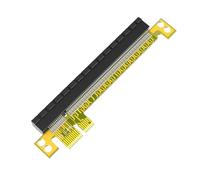 Montesy PCIE - Adaptador de extensión de tarjeta con extremo ascendente de 16X a 1X para conexión de computadora, extensor de placas base de escritorio