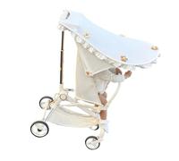 Montesy Protector solar para cochecitos de bebé, protección solar, elegante, resistente al viento con función arqueada para actividades al aire libre