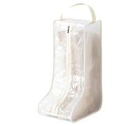 Montesy Transparents - Bolsa de almacenamiento transparente impermeable para zapatos, protector de calzado, beige, L