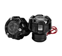 Montesy Universally - Protector de choque de horquilla para motocicleta con luz LED incorporada para una mejor visibilidad nocturna, accesorios de construcción de metal para motocicleta