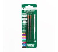 Monteverde - Recambio para bolígrafos Parker (trazo suave, punta media, 2 unidades), color marrón