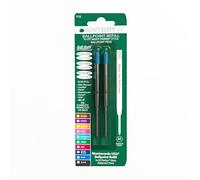 Monteverde - Recambio para bolígrafos Parker (trazo suave, punta media, 2 unidades), color turquesa