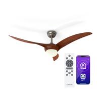 Monteverde Smart 132 cm 41 W Ventilador de techo con luz Nuez