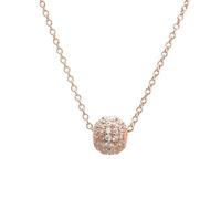 Monteverdi Collar de mujer con colgante de bola, 45 cm, plata de ley 925 rodiada, 2VNAMONJ-NL-0090, Eine Grösse, Plata esterlina, No es una piedra preciosa