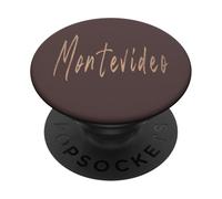 Montevideo Uruguay Diseño Vintage Elegante PopSockets PopGrip Adhesivo