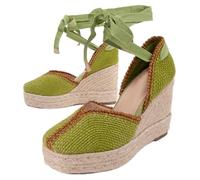 Montevita Alpargata De Cuña para Mujer Balenci12 102993 Talla: 39 Color: Verde