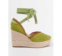 Montevita Alpargata mujer de cuña. Verde 38