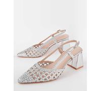 Montevita Zapato mujer de tacón. Plata 36