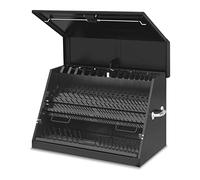 Montezuma LA400B - Caja de herramientas triangular portátil de 30 pulgadas - Diseño de varios niveles - Construcción de calibre 16 - Caja de herramientas SAE y métrica - Caja de herramientas