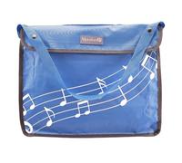 Montford Bolsa grande para libros de partituras, color azul, lleva varios libros de música a lecciones y ensayos. Con correa para el hombro.