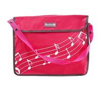 Montford Bolsa grande para libros de partituras, color rosa, lleva varios libros de música a lecciones y ensayos. Con correa para el hombro.