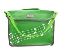 Montford Bolsa grande para libros de partituras, color verde, lleva varios libros de música a lecciones y ensayos. Con correa para el hombro.