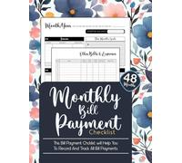 Monthly Bill Payment Checklist: 48 Months Expense And Bill Tracker