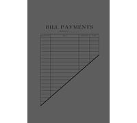 monthly bill payment checklist bill tracker notebook: (6*9 inches, 130 Pages).