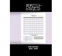 Monthly Bill Payment Checklist for 2025 - 2026: Bill Payment Checklist, Debt & Credit Tracker, Goal Tracker with Action Plan & Calendar