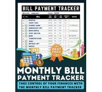 Monthly Bill Payment Tracker | Large Print Finance Organizer | Budget Planner to Track Bills, Expenses & Savings for Financial Success: 8.5'' x 11'' 100+ Pages