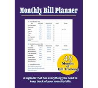 Monthly Bill Planner: Budget Planner & Expense Tracker Notebook - Large Print 8.5" x 11": Track Payments, Due Dates, and Expenses | Budget Logbook for Personal or Household Finances