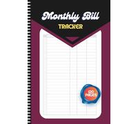 Monthly Bill Tracker: Manage Bills, Monitor Spending & Plan Monthly Budgets , Easy-to-Use Financial Tracker Notebook, Small Portable Size