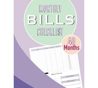 Monthly Bills Checklist & Debt Tracker | Budget Planner & Expense Organizer | Bill Payment Log | Financial Planner Notebook | Stay on Top of Bills, Expenses & Debt