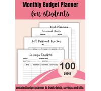 Monthly Budget & Bill Planner for College Students - Student Expense Tracker Notebook | Undated Budgeting Journal for Dorm Life, Rent, Groceries & School Spending: 100 Pages, 8.5x11 Paperback