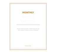 MONTHLY BUDGET PLANNER: Simple Financial Tracker, Weekly Expense Logbook, Debt Snowball Payoff & Savings Challenges for Beginners (8.5 x 11 Inches)