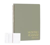 Monthly Calendar Planner, 2025-2026 Agenda Book, Concise Schedule Organizer, Smooth Task Checklist, Sturdy Hardcover Design, 9.57x7.6 inches, Perfect for Family Student Teacher Use