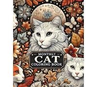 Monthly Cat Colouring Book