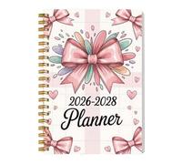 Monthly Planner 2026-2028, Weekly and Daily Thick Paper Notebook, Hardcover 3-Year Planner Calendar for Home, School, Office, Work, Appointments, Academic Planning, Women, Students, Teachers