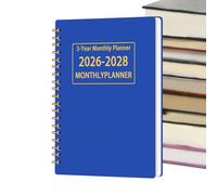 Monthly Planner - 2026 to 2028 Agenda Notebook, 3-Year Monthly Planner with Spiral Binding, Management Agenda Organizer for Teachers, Students, College, Office, Business, Home, and School Planning