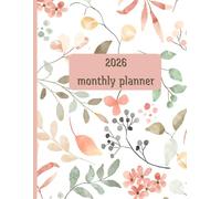 Monthly Planner 2026 with To-Do List - Simple and Minimalist Agenda for Organizing Your Year: 12-month calendar January to December 2026 | Includes ... inches | Clean black and white interior
