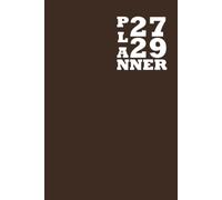 Monthly Planner 2027 2029: 3 Year Schedule Organizer from January 2027 to December 2029 | 6" x 9" Inch Size | Brown Cover