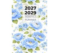 Monthly Planner 2027 2029: 3-Years from January 2027 to December 2029 | 6" x 9" In | Floral Cover