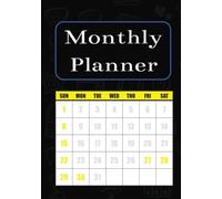 Monthly Planner Notebook: 2025-2026 | Stay on Top of Your Schedule with Monthly Calendars, Notes & Full-Page Journaling Space