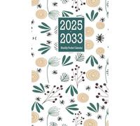 Monthly Pocket Calendar 2025-2033: 108 Month - January 2025 Through December 2033 With Inspirational Quotes & Notes / Small Size 4 x 6.5 / Flowers Cover