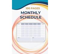 Monthly Schedule Planner: Organize Your Plans, Goals & Important Dates | Compact Undated Monthly Scheduler for Home, Work & Life