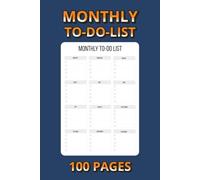 Monthly To-Do List Planner: 100 Pages to Organize Tasks, Goals & Priorities | 6×9 Inch Undated Monthly Checklist Notebook