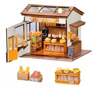 Montidey Kit de casa de muñecas en miniatura y muebles, mini casa de muñecas de madera 3D con LED, idea creativa de habitación para regalo de cumpleaños del día de San Valentín