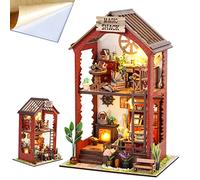 Montidey Kit de casa de muñecas en miniatura y muebles, mini casa de muñecas de madera 3D con LED, idea creativa de habitación para regalo de cumpleaños del día de San Valentín