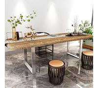 Montixx® Juego de 2 patas de mesa y mesa de acero inoxidable, 90 x 72 cm