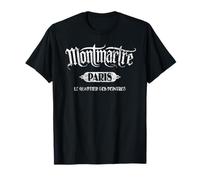 Montmartre Paris Le Quartier Des Peintres - Estampado Desgastado Camiseta