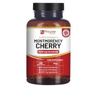Montmorency Cherry 6400 mg - 200 cápsulas de cereza ácida - Suplemento natural de extracto de cereza ácida para hombres y mujeres - Fabricado en el Reino Unido por Prowise
