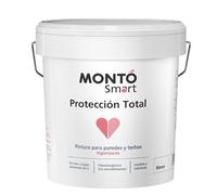 Montó Pintura Interior Smart Protección Total | Blanca, Lavable y Sin Olor | Antibacteriana con Iones de Plata | Ideal para Personas Alérgicas o Sensibles (Blanco 4L)