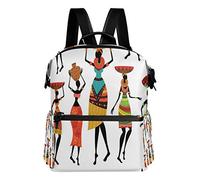 Montoj African Art - Mochila de Viaje de Piel para Mujer