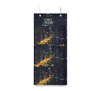 Montoj Chicago City - Organizador de puerta de noche para cuarto de baño