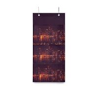 Montoj Chicago City - Organizador de puerta de noche para cuarto de baño