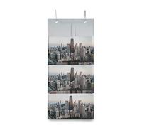 Montoj Chicago City - Organizador de puerta para cuarto de baño