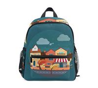MONTOJ City In Rain Bookbag Bolsa de viaje Packable School Daypack