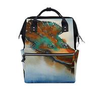 Montoj Cool Animal Alligator Mochila de Lona Acuarela de Viaje Campus Mochila